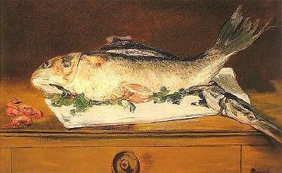 Edouard Manet Still-life, Salmon, Pike and Shrimps oil painting image